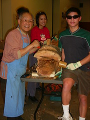 Bill Wong & Wong Family 2005 Carving dragon head