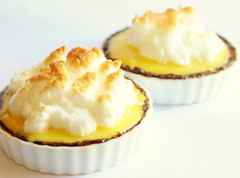 Lemon Cream Tart with Meringue-ish Top