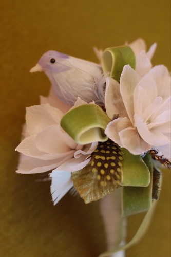 bouquet with bird