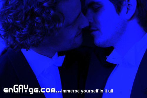 Gay men kissing (Gay Marriage)