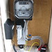 Meter with Current Cost clamp fitted