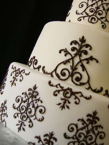  black white centerpiece Mints Design bridal dress vera wang 