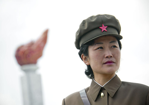 north korean army girls. mount Paektu, North Korea