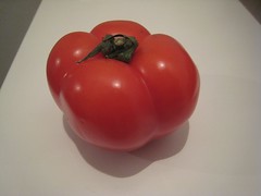 greenhouse tomato-- a little too perfect looking