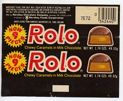 Rolo candy wrapper