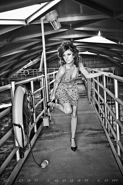 Jazmin looking like the beautiful Sophia Loren (b/w) by Coogan Photo