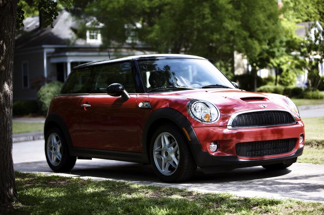 new red car awesome may mini coopers 2009