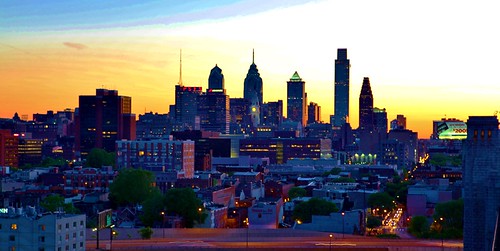 Sunsetting Over Philly 2011 by Darryl W. Moran Photography