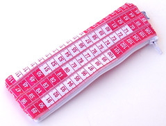 Pink and White Measuring Tape Case