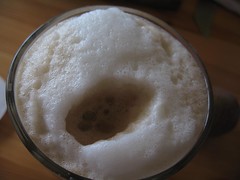hand-made latte macchiato