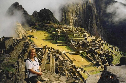 Ros hiking at Macchu Picchu 2001