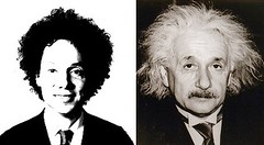 Gladwell and Einstein, men of big hair