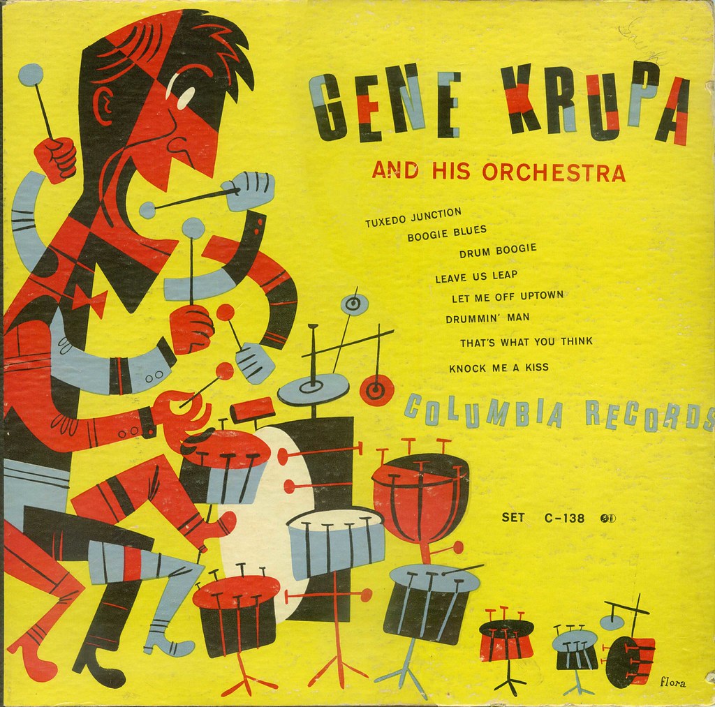 Gene Krupa Cover by Jim Flora