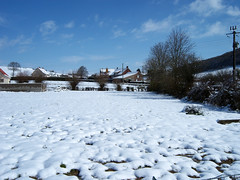 A snowy Doudeauville field