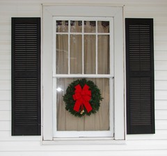 wreath on the window