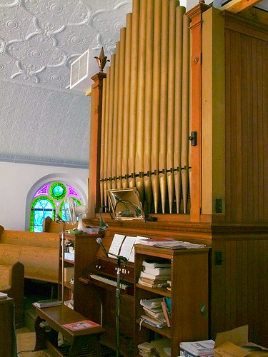 Saint Joseph Roman Catholic Church, in Apple Creek, Missouri, USA - pipe organ