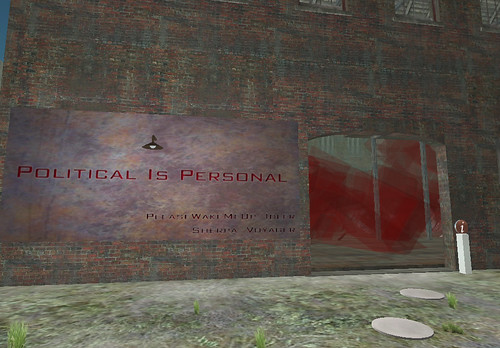 "Political is Personal" installation by PleaseWakeMeUp Idler and Sherpa Voyager - 1