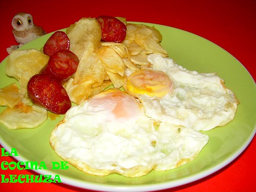 Huevos patatas y chorizo++