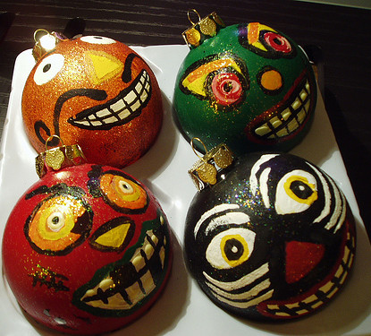 vintage-inspired halloween ornaments