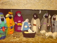 Woolen Nativity Scene