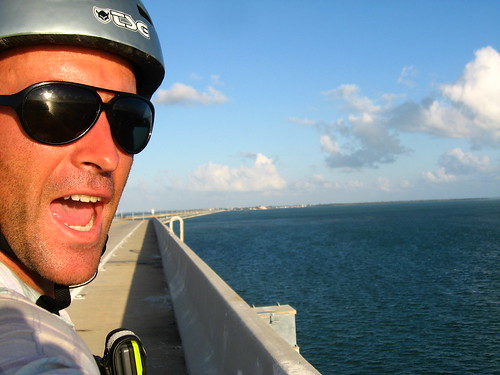 Top of Seven Mile Bridge in the Florida Keys, USA
