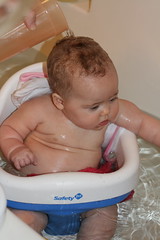 Hannah in the bath