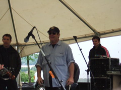 Dan Aykroyd on stage at the Shad Festival