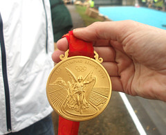Today, I got to hold an Olympic Gold Medal!