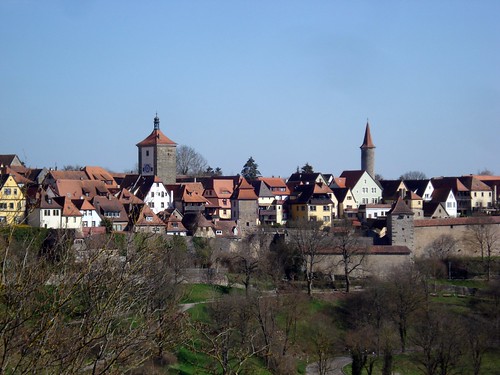 View of the wall and town