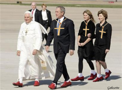Pope and Bushes