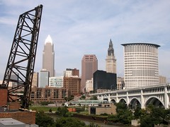Cleveland skyline from the Superior Viaduct