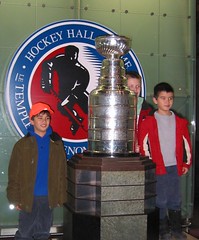 Kids pose with The Cup