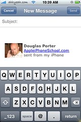 Custom Email Signature for the iPhone