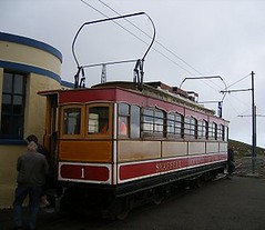 Snaefell car number 1 at the sumit