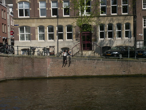 a couple in Amsterdam