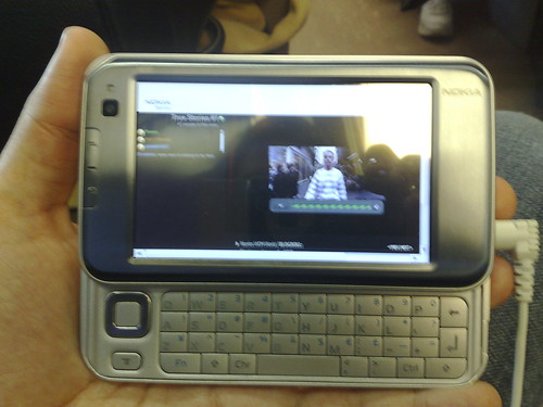 Nokia virtual event streaming via 3G to the N810!