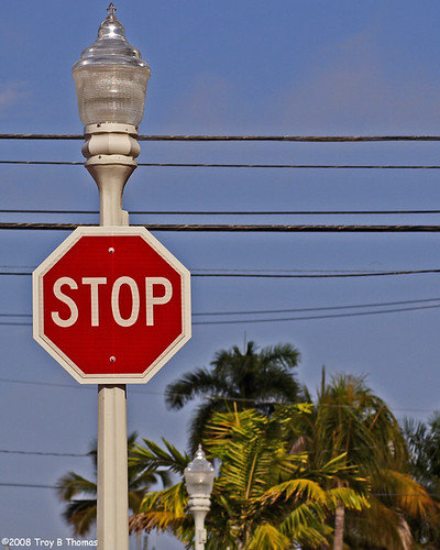 Downtown Stop Sign