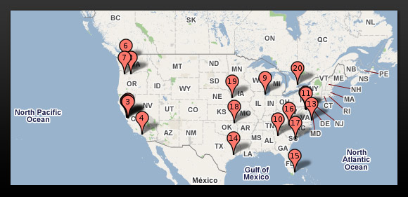 Google data centers in USA