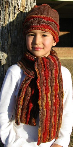 3. Place Winner Vanna's Choice Contest - Fall Waves Scarf and Cap