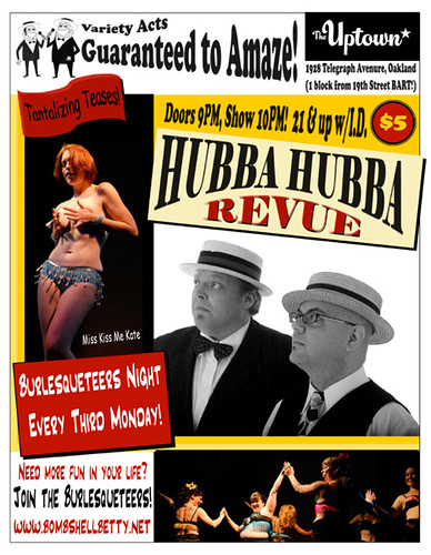 Burlesqueteers Monday at Hubba Hubba!