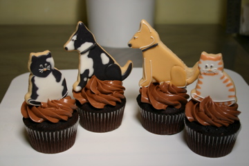 Animal cupcakes from Flour Patch Bakery