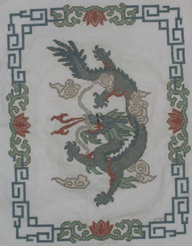 Cross Stitched Dragon