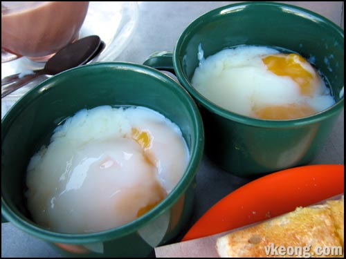 half boiled eggs