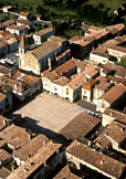 Monpazier from the air