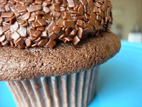 Chocolate chocolate chocolate cupcake