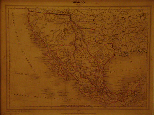 mapa de mexico en 1800. Palacio Nacional - Mapa