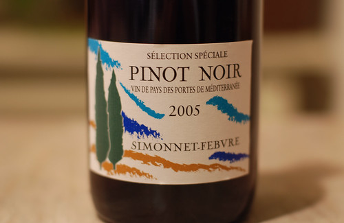 2005 Simonnet-Febvre Pinot Noir Vin de Pays des Portes de la Méditerranée