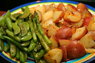 potatoes and vegetables