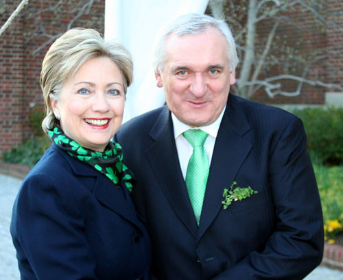 Hillary and Taoiseach Ahern