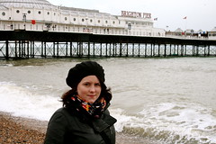 Chilly on Brighton beach